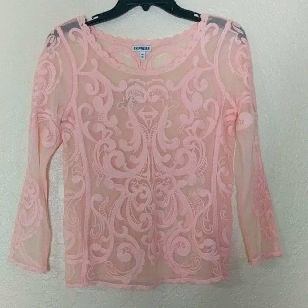 Express Sheer Lace Top